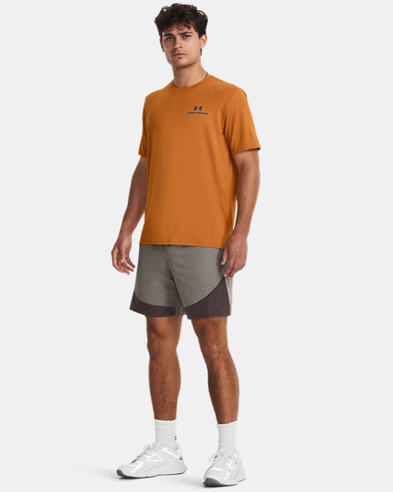 Men's UA RUSH™ Energy Short Sleeve, Orange, pdpMainDesktop image number 2